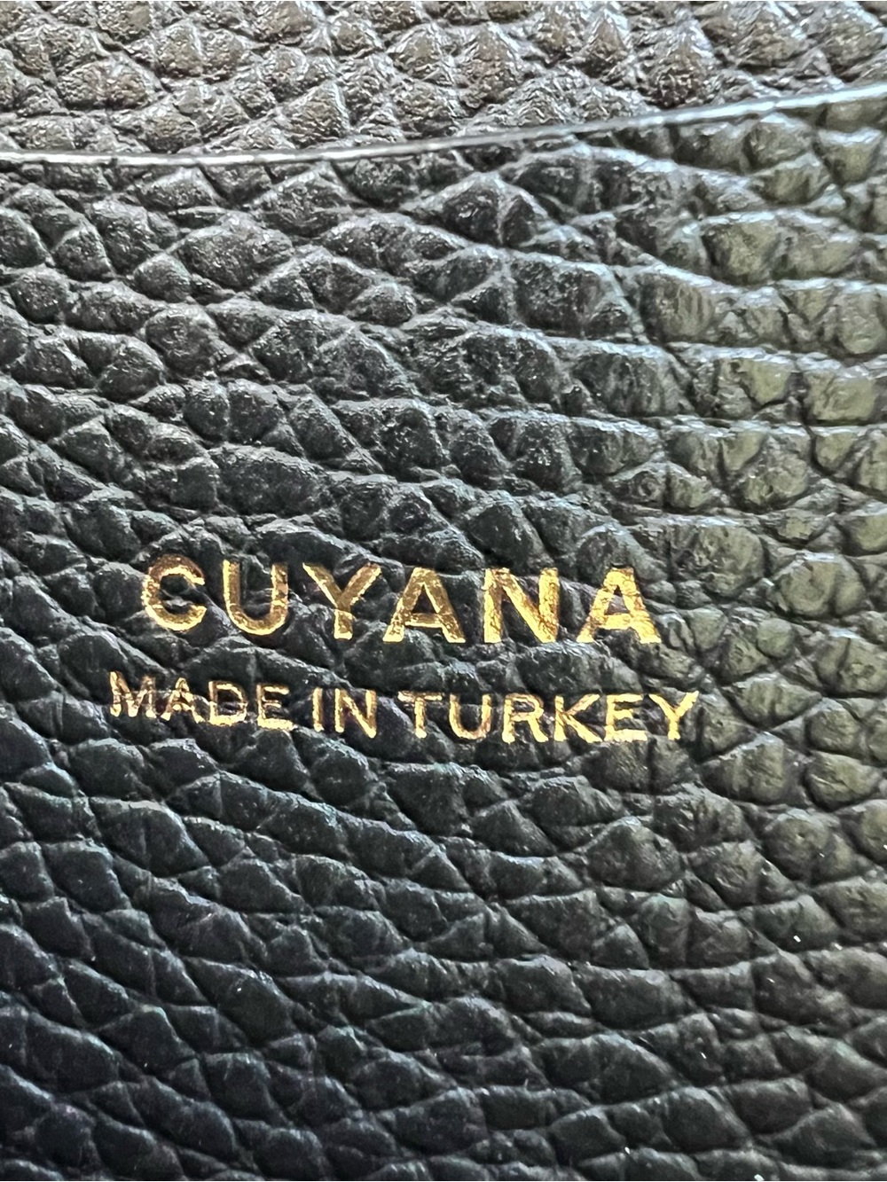 Cuyana Small Easy Tote Pebbled Leather Black - Picture 8 of 15
